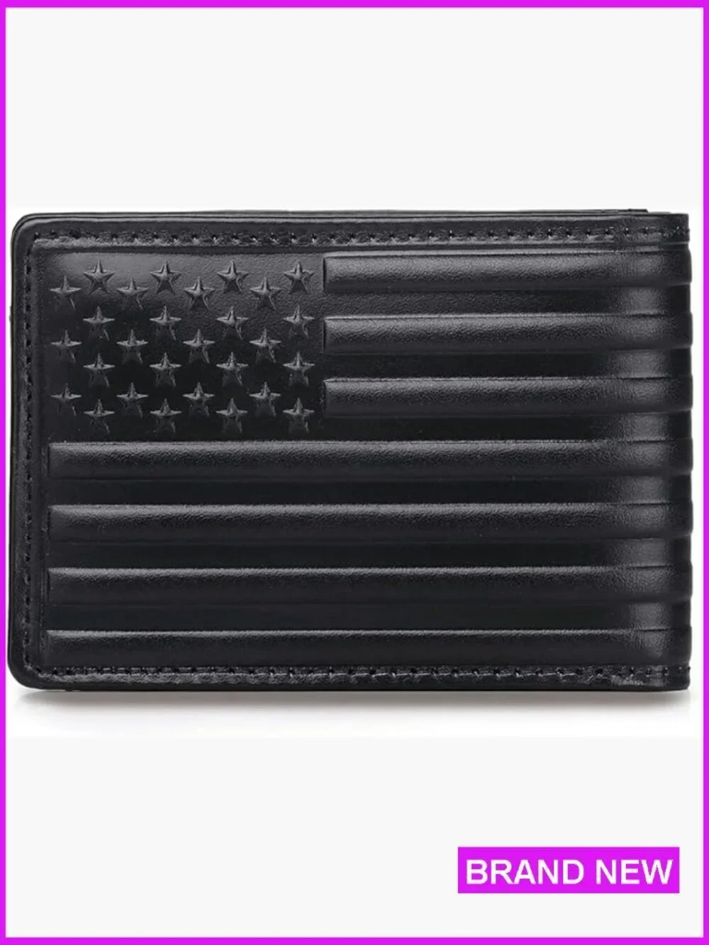 Men's Full Grain Leather Bifold Wallet RFID Blocking Slim Retro Classic